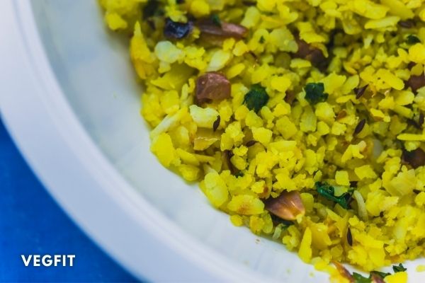 Vegetable Poha with Soya Chunks